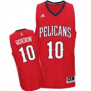 Maillot NBA Authentic Eric Gordon #10 New Orleans Pelicans Alternate Rouge - Homme