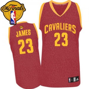Maillot Adidas Rouge Crazy Light 2015 The Finals Patch Swingman Cleveland Cavaliers - LeBron James #23 - Homme