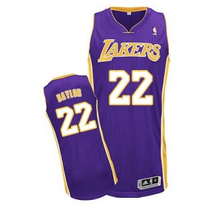 Maillot NBA Violet Elgin Baylor #22 Los Angeles Lakers Road Authentic Homme Adidas