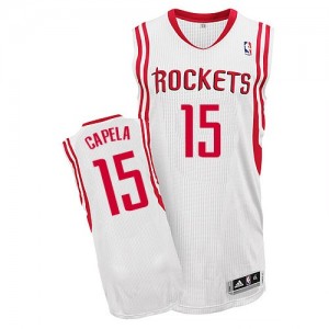 Houston Rockets Clint Capela #15 Home Authentic Maillot d'équipe de NBA - Blanc pour Homme