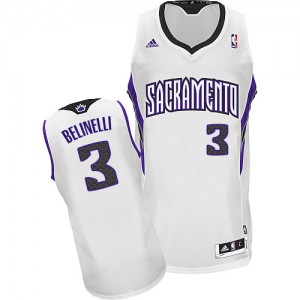Maillot NBA Swingman Marco Belinelli #3 Sacramento Kings Home Blanc - Homme