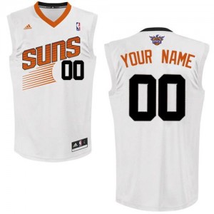 Maillot NBA Blanc Swingman Personnalisé Phoenix Suns Home Homme Adidas