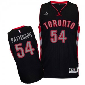 Maillot Adidas Noir Alternate Swingman Toronto Raptors - Patrick Patterson #54 - Homme