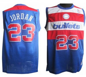 Maillot NBA Bleu Michael Jordan #23 Washington Wizards Throwback Authentic Homme Nike