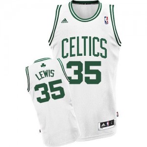 Maillot Adidas Blanc Home Swingman Boston Celtics - Reggie Lewis #35 - Homme