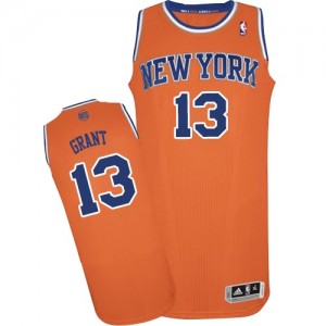 Maillot Adidas Orange Alternate Authentic New York Knicks - Jerian Grant #13 - Homme
