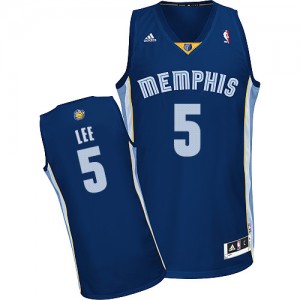 Maillot NBA Memphis Grizzlies #5 Courtney Lee Bleu marin Adidas Swingman Road - Homme