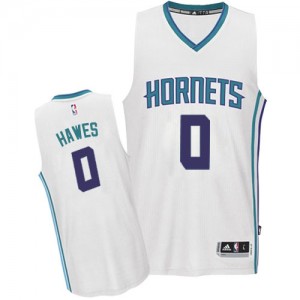 Maillot Adidas Blanc Home Authentic Charlotte Hornets - Spencer Hawes #0 - Homme