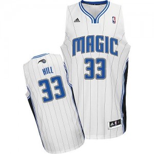 Maillot NBA Blanc Grant Hill #33 Orlando Magic Home Swingman Homme Adidas