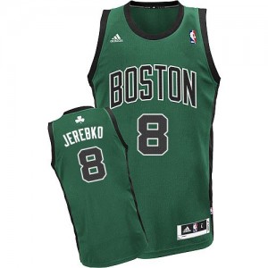 Maillot Adidas Vert (No. noir) Alternate Swingman Boston Celtics - Jonas Jerebko #8 - Homme