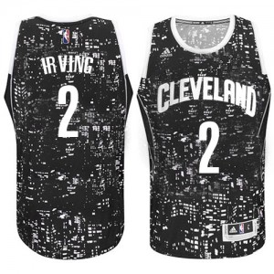 Maillot Authentic Cleveland Cavaliers NBA City Light Noir - #2 Kyrie Irving - Homme