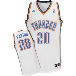 Maillot NBA Swingman Gary Payton #20 Oklahoma City Thunder Home Blanc - Homme