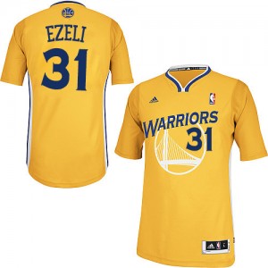 Maillot Adidas Or Alternate Swingman Golden State Warriors - Festus Ezeli #31 - Homme