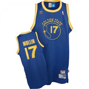 Maillot NBA Golden State Warriors #17 Chris Mullin Bleu royal Adidas Swingman Throwback - Homme
