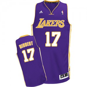 Maillot NBA Violet Roy Hibbert #17 Los Angeles Lakers Road Swingman Enfants Adidas