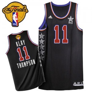 Maillot Swingman Golden State Warriors NBA 2015 All Star 2015 The Finals Patch Noir - #11 Klay Thompson - Homme