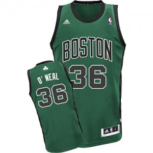 Maillot NBA Vert (No. noir) Shaquille O'Neal #36 Boston Celtics Alternate Swingman Homme Adidas