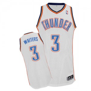 Maillot NBA Blanc Dion Waiters #3 Oklahoma City Thunder Home Authentic Homme Adidas