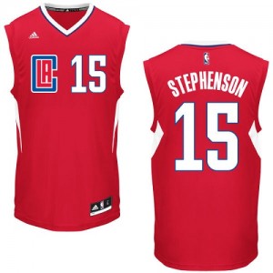 Maillot NBA Los Angeles Clippers #15 Lance Stephenson Rouge Adidas Authentic Road - Homme