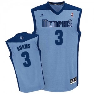 Maillot NBA Bleu clair Jordan Adams #3 Memphis Grizzlies Alternate Swingman Homme Adidas