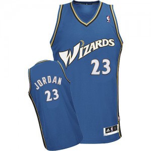 Maillot Adidas Bleu Authentic Washington Wizards - Michael Jordan #23 - Homme