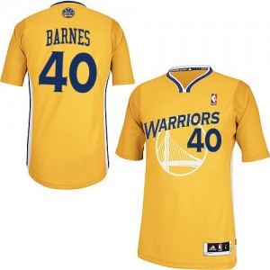 Maillot Adidas Or Alternate Authentic Golden State Warriors - Harrison Barnes #40 - Homme