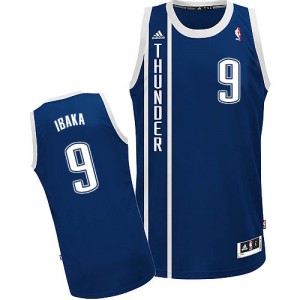Maillot NBA Swingman Serge Ibaka #9 Oklahoma City Thunder Alternate Bleu marin - Homme