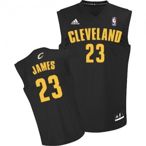 Maillot Adidas Noir Fashion Swingman Cleveland Cavaliers - LeBron James #23 - Homme