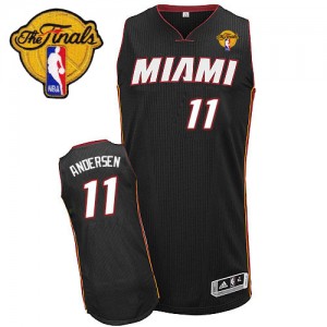 Miami Heat #11 Adidas Road Finals Patch Noir Authentic Maillot d'équipe de NBA en ligne pas chers - Chris Andersen pour Homme