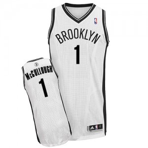 Maillot Authentic Brooklyn Nets NBA Home Blanc - #1 Chris McCullough - Homme