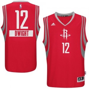 Maillot NBA Rouge Dwight Howard #12 Houston Rockets 2014-15 Christmas Day Authentic Homme Adidas