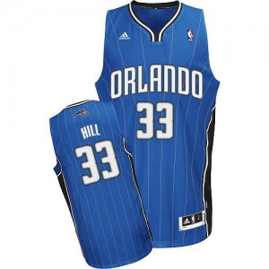 Orlando Magic #33 Adidas Road Bleu royal Swingman Maillot d'équipe de NBA préférentiel - Grant Hill pour Homme
