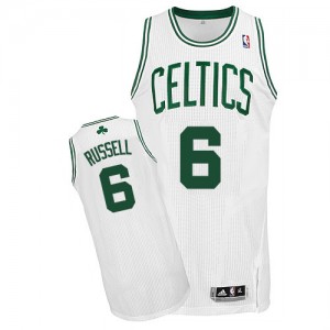 Maillot NBA Blanc Bill Russell #6 Boston Celtics Home Authentic Homme Adidas