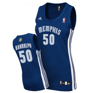 Maillot NBA Bleu marin Zach Randolph #50 Memphis Grizzlies Road Authentic Femme Adidas