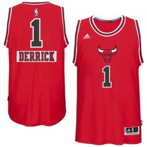 Maillot NBA Rouge Derrick Rose #1 Chicago Bulls 2014-15 Christmas Day Swingman Homme Adidas