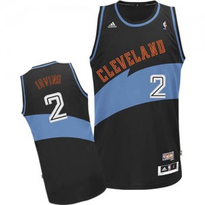 Maillot NBA Cleveland Cavaliers #2 Kyrie Irving Noir Adidas Authentic ABA Hardwood Classic - Homme