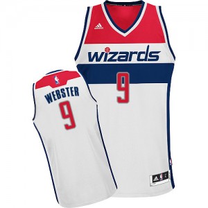 Maillot Adidas Blanc Home Swingman Washington Wizards - Martell Webster #9 - Homme