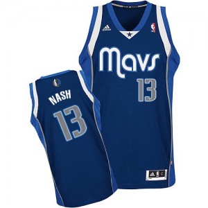 Maillot Adidas Bleu marin Alternate Swingman Dallas Mavericks - Steve Nash #13 - Homme