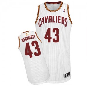 Maillot Authentic Cleveland Cavaliers NBA Home Blanc - #43 Brad Daugherty - Homme