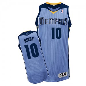 Maillot Authentic Memphis Grizzlies NBA Alternate Bleu clair - #10 Mike Bibby - Homme
