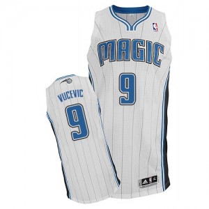 Orlando Magic Nikola Vucevic #9 Home Authentic Maillot d'équipe de NBA - Blanc pour Homme