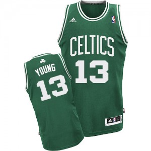 Maillot Adidas Vert (No Blanc) Road Swingman Boston Celtics - James Young #13 - Homme