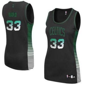 Boston Celtics #33 Adidas Vibe Noir Authentic Maillot d'équipe de NBA la vente - Larry Bird pour Femme