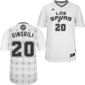 Maillot NBA Swingman Manu Ginobili #20 San Antonio Spurs New Latin Nights Blanc - Homme