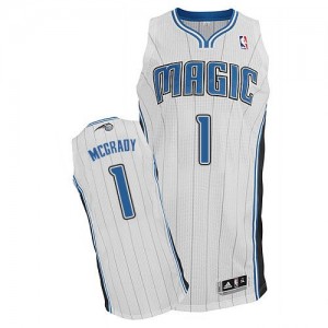 Orlando Magic #1 Adidas Home Blanc Authentic Maillot d'équipe de NBA à vendre - Tracy Mcgrady pour Homme
