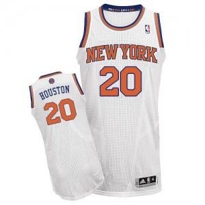 Maillot NBA Blanc Allan Houston #20 New York Knicks Home Authentic Homme Adidas