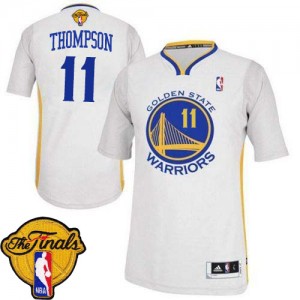 Maillot Authentic Golden State Warriors NBA Alternate 2015 The Finals Patch Blanc - #11 Klay Thompson - Femme