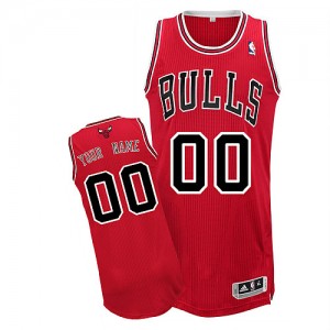 Chicago Bulls Personnalisé Adidas Road Rouge Maillot d'équipe de NBA Braderie - Authentic pour Homme