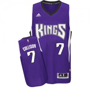 Sacramento Kings #7 Adidas Road Violet Swingman Maillot d'équipe de NBA pas cher en ligne - Darren Collison pour Homme