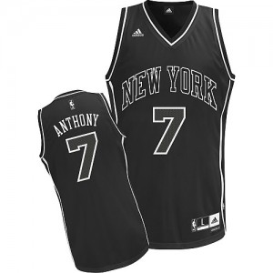 Maillot Swingman New York Knicks NBA Shadow Noir - #7 Carmelo Anthony - Homme